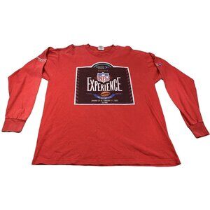 Vintage NFL Staff Shirt Mens Large Long Sleeve Reebok Super Bowl XXXI Patriots